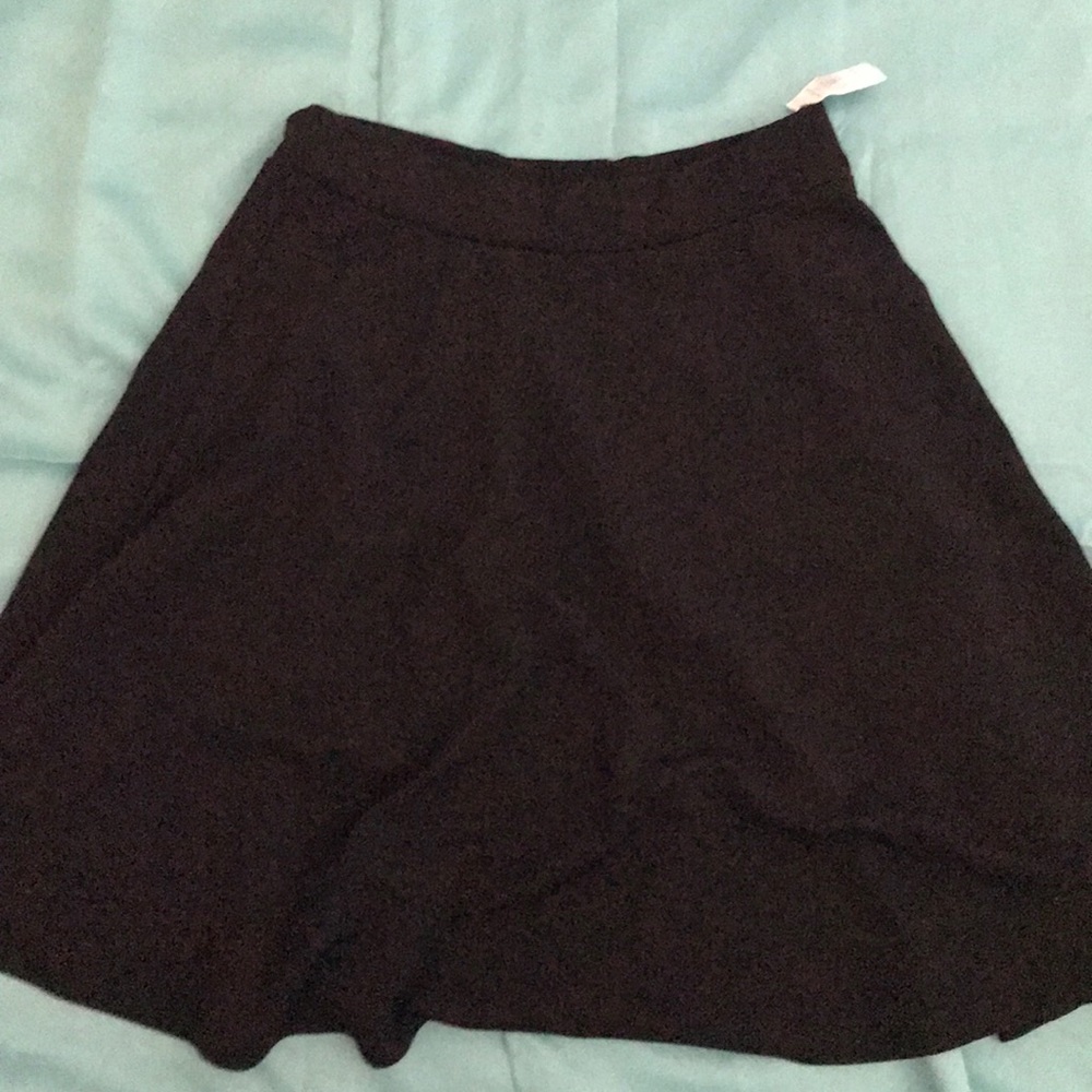 All black skirt
